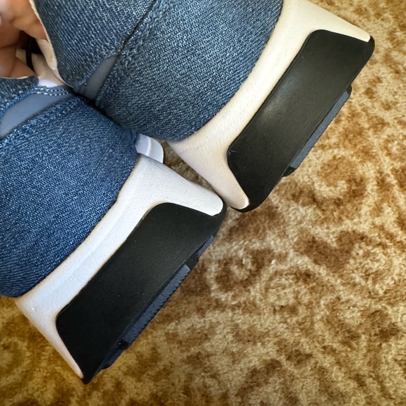 Calvin Klein monogram sneakers chunky denim look